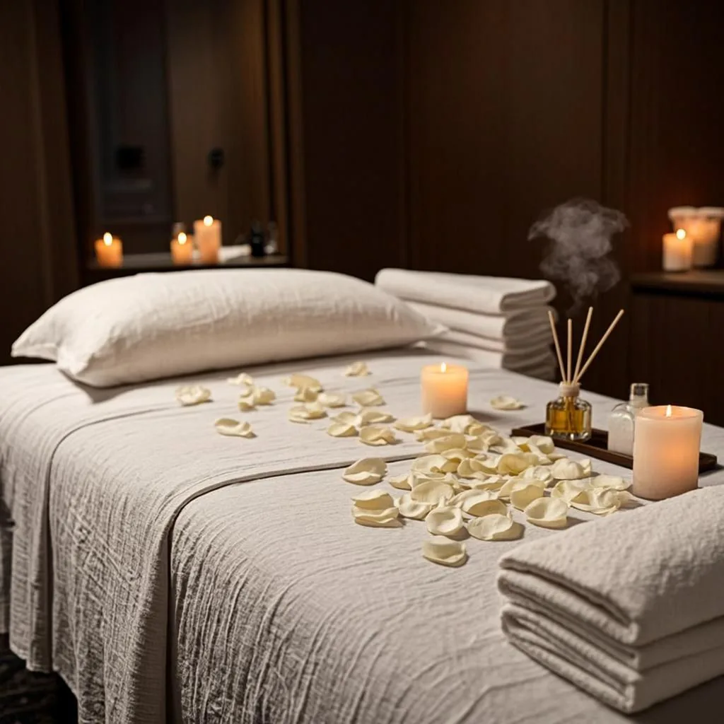 Body to Body Massage room in Hyderabad spa